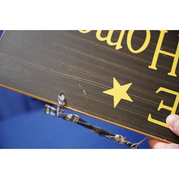 Rustic Hanging Home Sweet‎ Home Sign -SOME WEAR, SEE PHOTOS AS IS - Picture 2 of 7